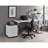 Tennos White & Chrome Finish Writing Desk-1665003896