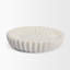 Bol décoratif festonné en marbre blanc Fiora