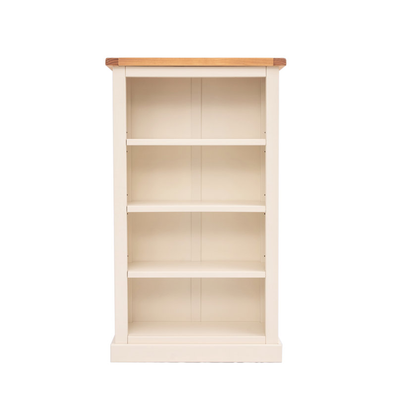Middlebrook 120cm H Standard Bookcase, 120 cm H x 70 cm W x 25 cm D, White/Natural