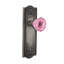 Meadows Plate with Crystal Pink Door Knob-750580545-750580569