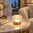 Rechargeable Dimmable Crystal Cylinder Table Lamp