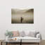 Misty Morning Fisherman Contemporary Wall Art Print-687312728