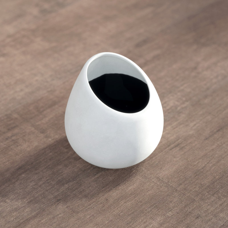 Jardinière murale Hilaria, H 3,5 po x l 4 po x P 5 po, Noir lustré