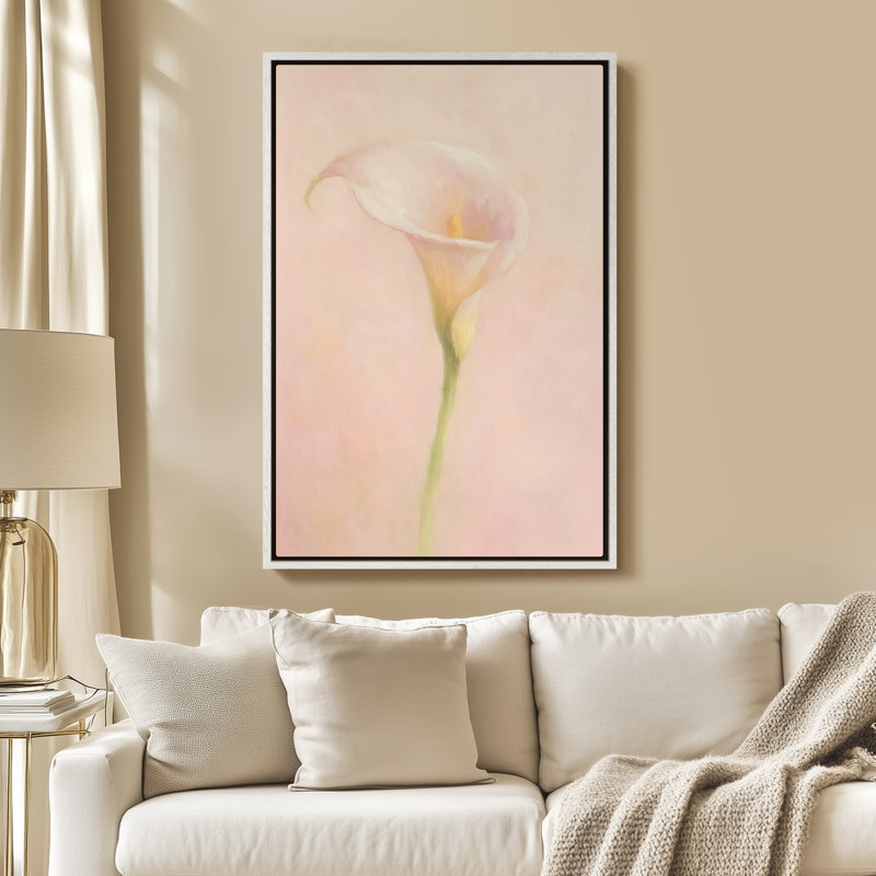 Art mural encadré sur toile - Lis muraux Calla pour chambre à coucher - 16 po x 24 po, 24 po x 36 po, H 36 po x l 24 po
