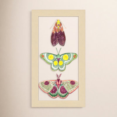 Neo Moth Fairies I encadré sur papier par Neo