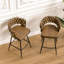 Deux tabourets de bar rembourrés, deux chaises d'îlot de cuisine, tabourets de bar pivotants avec dossier, tabouret de bar moderne pour la maison