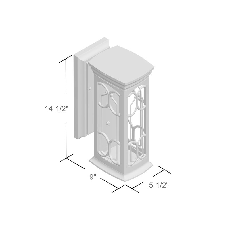 Hardwick Wall Light, 25" H x 10" W x 12.25" D, Incandescent
