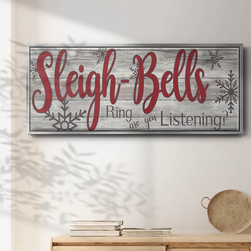 Sleigh Bells- Framed Canvas, 24" H x 60" W