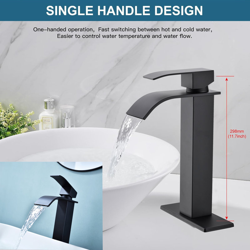 Bathroom Faucet, Matte Black