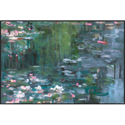 Lily Pond Blooms Painting by Lillian August