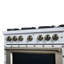 Cuisinière au gaz 36 po blanc Ambader