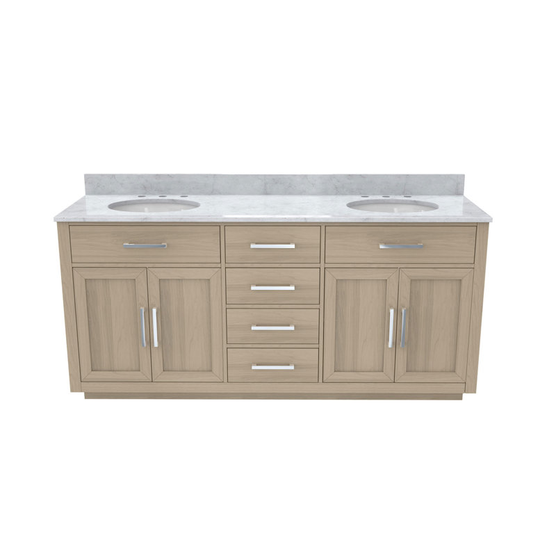 Dexterity 72" Double Bathroom Vanity Set, Light Sage