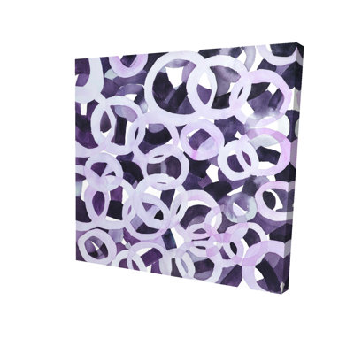 Abstrait cercles mauves abstraits