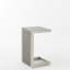 Table d'appoint d'extérieur en aluminium argenté - moderne pour balcons et design fonctionnel