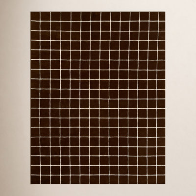  Form Hand Tufted Wool Geometric Brown Area Rug