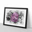 Purple Rose in the Shadows - Picture Frame Graphic Art Print-56892413-56892425
