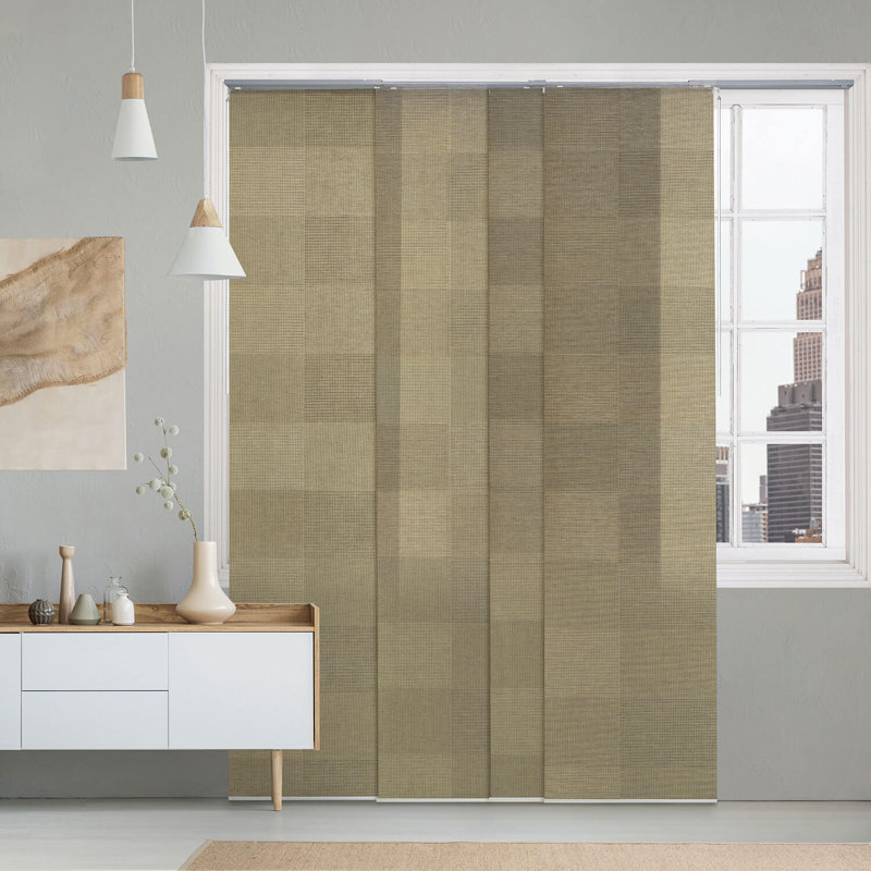 Store vertical filtrant la lumière Sharmaine, Brun