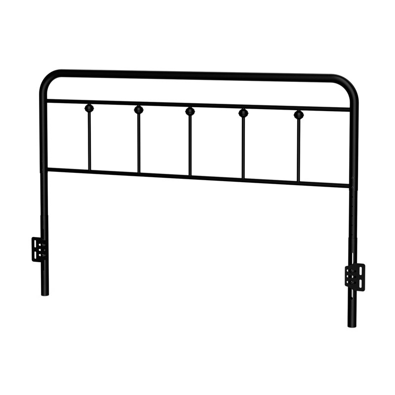 August Grove® Metal Queen Size Headboard, Adjustable Height, Farmhouse Victorian Style, Steel Headboard Only For Bedroom, Easy Assembly, Black