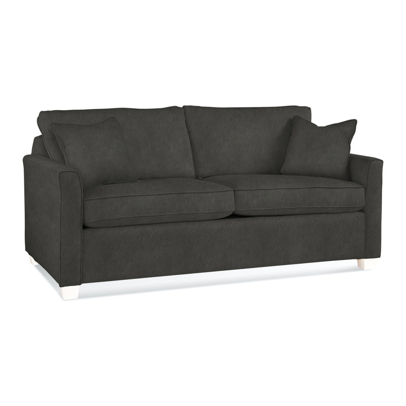 Charleston 77" Sleeper Sofa , Eggshell Polyester Blend, Frost White, Air Dream