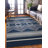 Kivett Caliente Navy and Ivory Indoor Outdoor Machine Washable Area Rug-1706871824