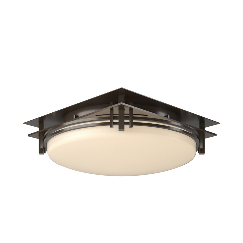 Plafonnier encastré 2 lumières Banded, Bronze