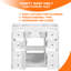 Base de meuble-lavabo simple 35,6 po en blanc seulement