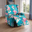 Upholstered Classic Wing Back Manual Handle Swivel Rock Glider Recliner with Naihead Trims-401058793