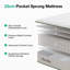 Novilla 23cm Memory Foam  Pocket Sprung Mattress-109188948