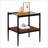 Gray Tempered Glass Coffee Table with Iron Legs, Easy-Clean, 110lbs Capacity &amp; Storage-760196450-760196449