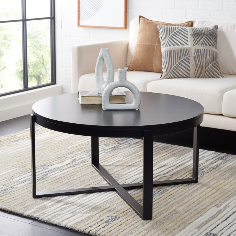Metoyer Single Coffee Table, Black/Black