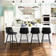 Rasnick Upholstered Counter Stool with Metal Frame
