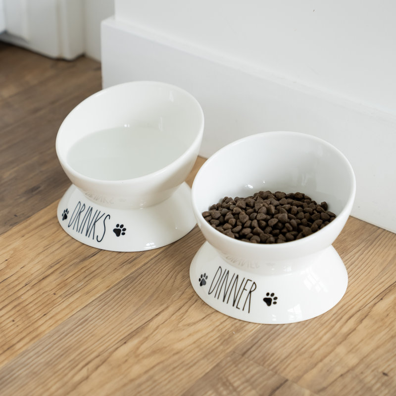 Ensemble de bols en porcelaine, Blanc/Noir