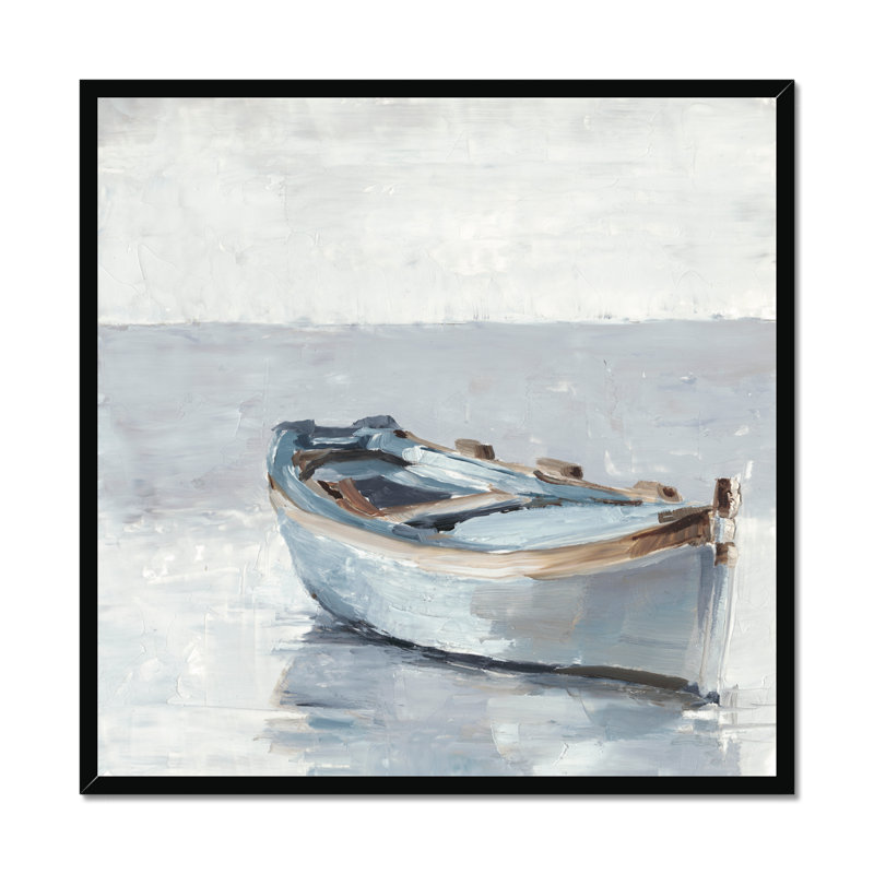 Reflected Horizon I by Ethan Harper - Painting, Black Framed Paper Print, 95cm H x 95cm W