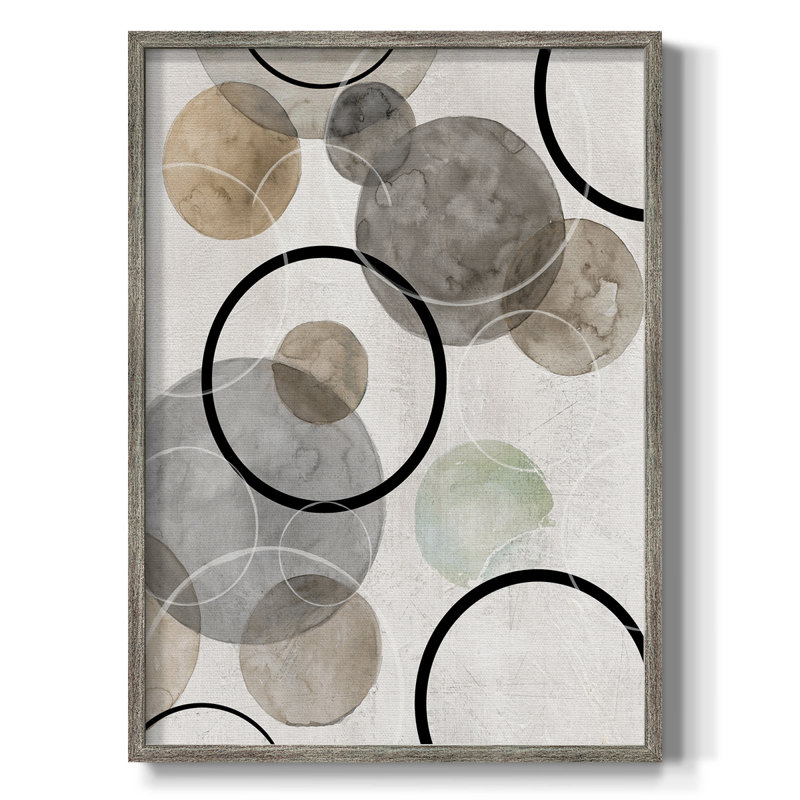 Bubbles II Framed Print - Solid Wood, 11" H x 9" W