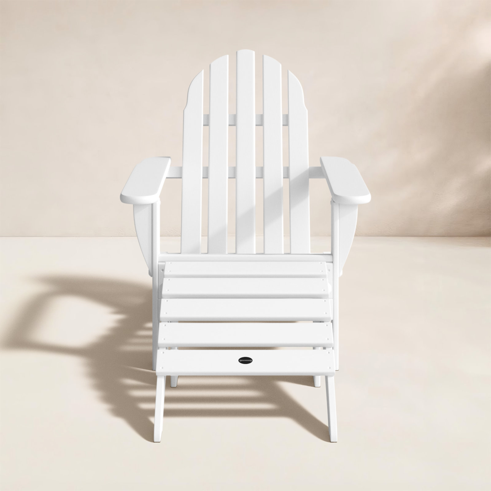 POLYWOOD® Classic Adirondack Chair, White
