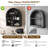 Wall-Mounted Arched Display Cabinet With Tempered Glass Doors
