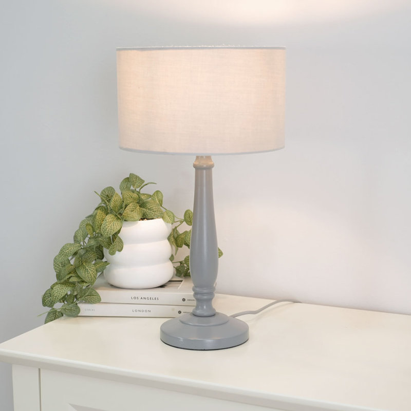 Annum Table Lamp, Grey, Yes, Grey