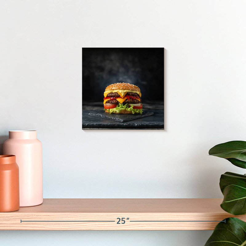 Yarlin Double Layer Cheeseburger, 10" H x 10" W