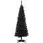 Arbre de Noël artificiel à forme allongée 5 pi avec 294 pointes de branches réalistes et support en plastique HOMcom