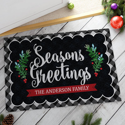 Carolynne Non-Slip Christmas Outdoor Doormat