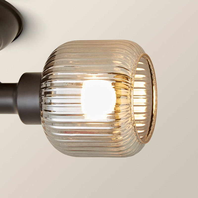 Allea Glass Spotlight, Grey, Matte Black
