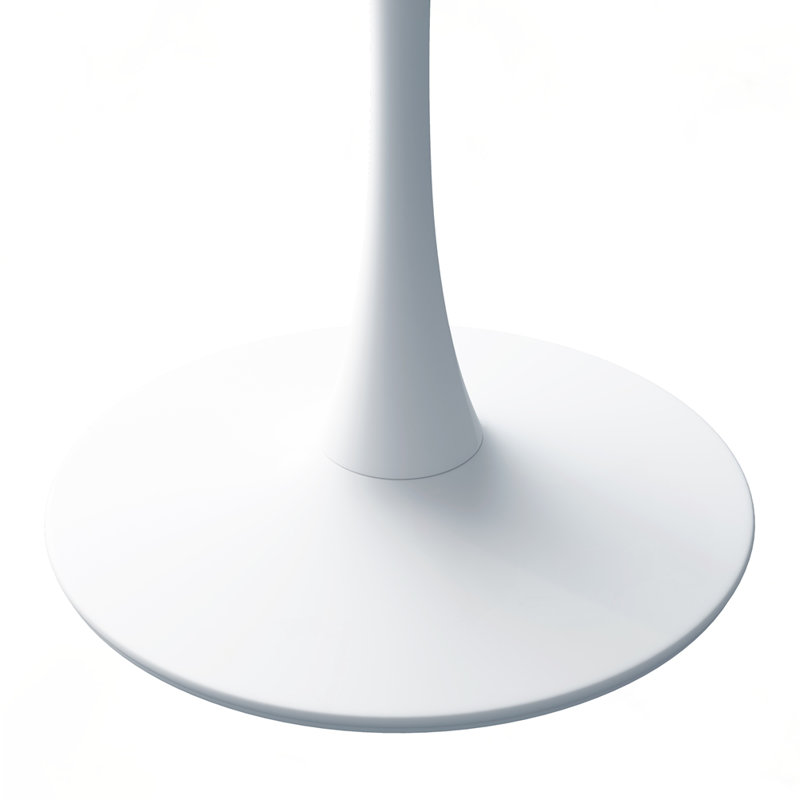Table basse hexagonale moderne 29 "H, Blanc