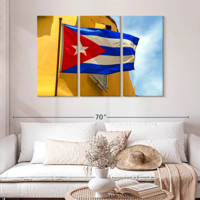 Drapeau cubain ondulé Borges