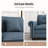 Deep Seat Accent Chair With Nailhead Trim and Throw Pillow-126256690