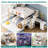 Bunk Bed with Trundle and Storage Stairs, Solid Wood Bunk Bed with Foldable Desk, No Box Spring Needed-365294088
