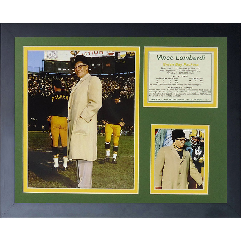 Souvenirs encadrée vince lombardi