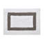 Ensemble de tapis pour salle de bain 2 pièces 100% coton 2370 g / m² Broshouse, tapis de salle de bain touffeté ultra moelleux, super absorbant certifié OEKO-TEX®, réversible, lavable à la machine, confort semblable au spa, blanc / gris-1961748645-1922298097