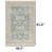 Artisanal Teal Floral Area Rug