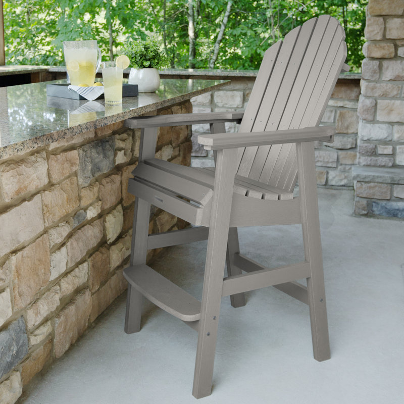 Tabouret de bar 29,25 po Caicos, Gris clair