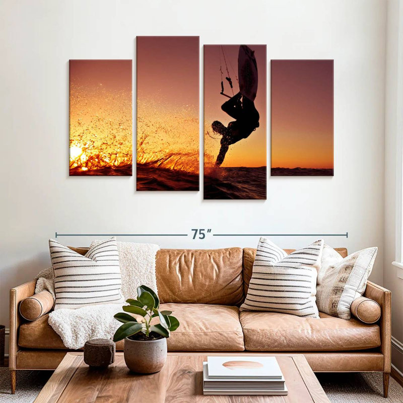 Sireci Sundown Kitesurfing, 42" H x 68" W